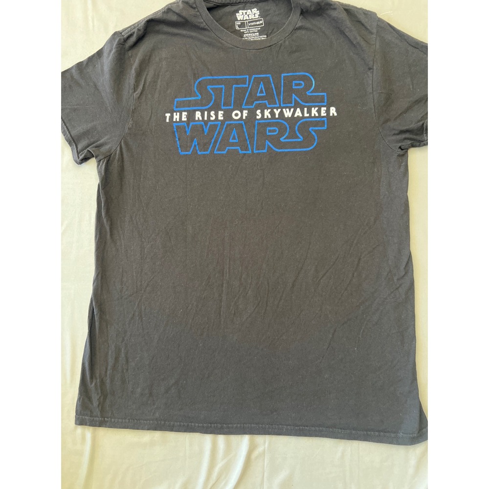 Star Wars The Rise of Skywalker Movie Saga Release Dates T-Shirt Mens L Black